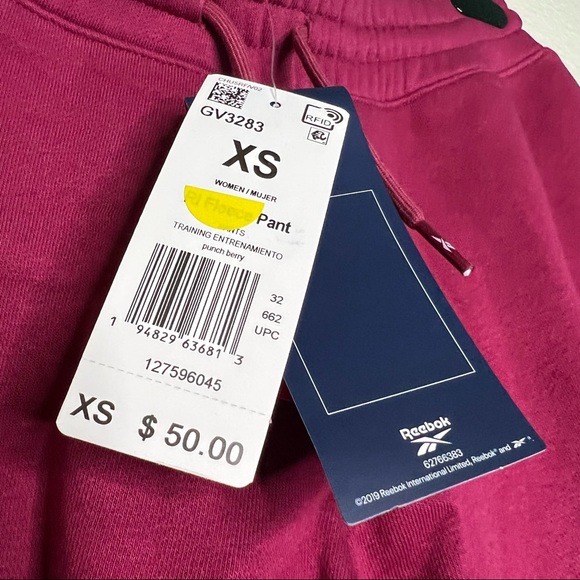 Reebok Women's Standard Fleece Joggers, Punch Berry, X-Small - Picture 5 of 9